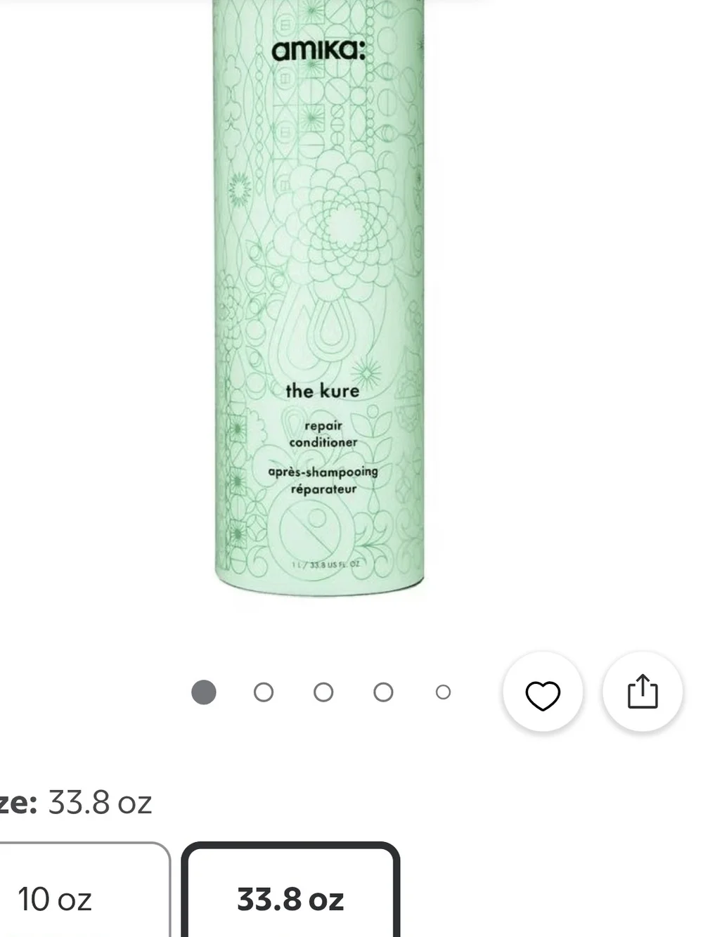 Amika The Kure Strength Repair Shampoo 1 Liter New Unused